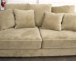  NEW Contemporary Upholstered Sofa with Pillows 