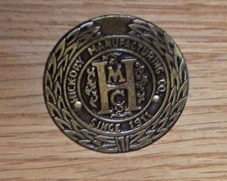  French Provincial “Hickory Manufacturing Co.” Paint Decorated Marble Top Low Chest and Fitted Interior Armoire 