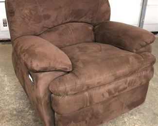  Like New Brown Upholstered Recliner 