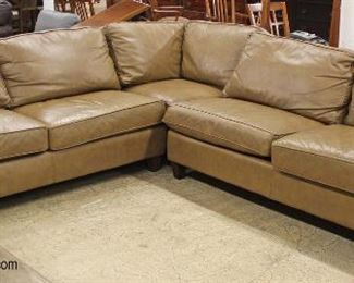  Like New Leather Sectional Sofa 