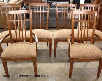  NICE “Thomasville Furniture” 9 Piece Contemporary Mahogany Finish Dining Room Set 