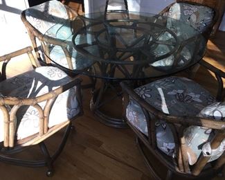 Rattan Table and Chairs