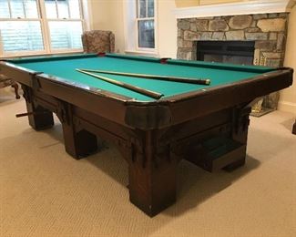 Mission Style Pool Table 