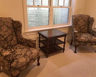 Pair of Wing Chairs 