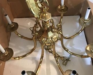 Brand New Brass Chandelier 