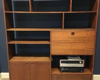 Mid Century Modern Teak Bookcase 
