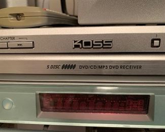 Koss five disc DVD/CD/MP3 DVD receiver