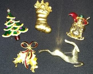 Collection of Holiday Pins