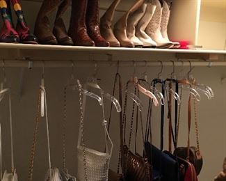 Cowboy boot collection.