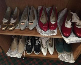 Over 100 pair of Ferragamo shoes size 6.5 all new with tags.
