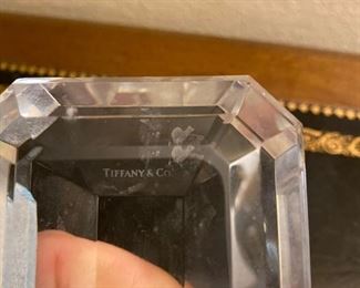Tiffany & Co signed paperweight