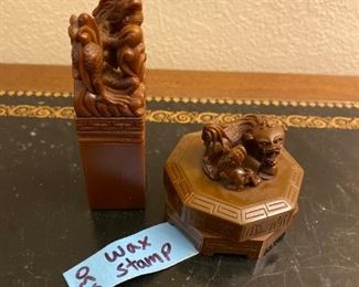 wax stamp foo dog