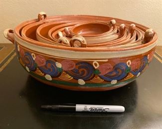 Pottery Stacked bowls