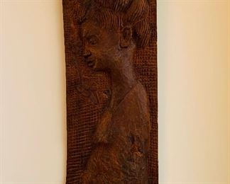 Hand Carved Wood Wall Art
