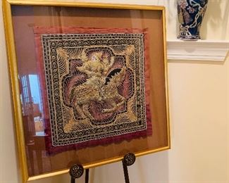 Oriental Framed Silk