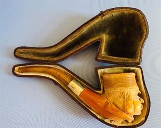 Sommer Silver and Amber Tip Pipe