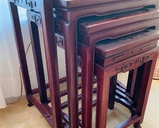 Oriental Style Nesting Tables