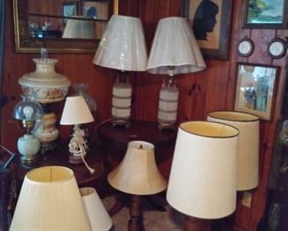 Lamps of all shapes and sizes