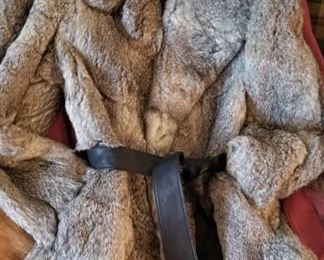 stunning and mint belted fur