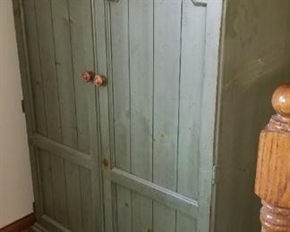 Primitive Painted 2 door cabinet