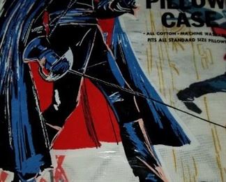 what an oddball, vintage 1960's Zorro Pillow case in original packaging