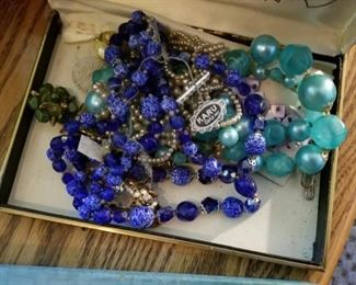 Vintage costume jewelry....expect surprises here AS WE will have some gold and silver