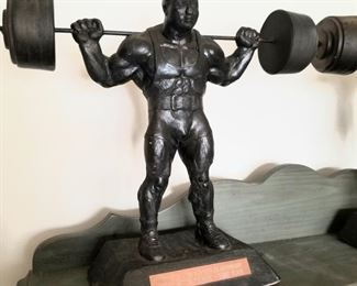 West Art Huge vintage bodybuilding sculptures trophies