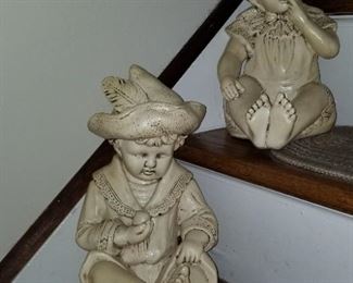 oLd Chalkware sculptures