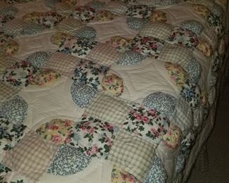 quilted comforter close-up