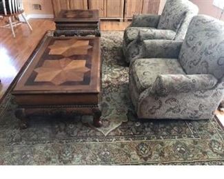 Haven't measured rug, but this goes as well