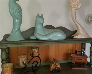 Adirondack collectibles throughout Home, music boxes, bird houses