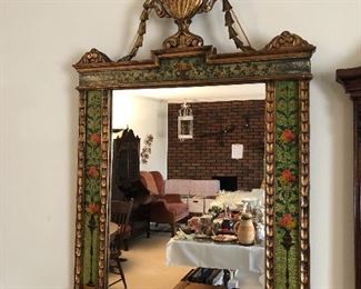 10	Decorative painted mirror 26"x42"	 $45.00 	   