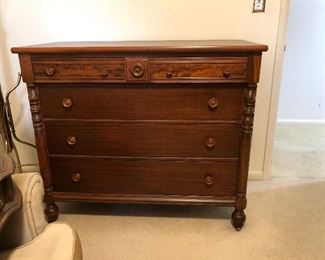 31	Antique dresser with 5 drawers 44"x22"x37"	 $125.00 	