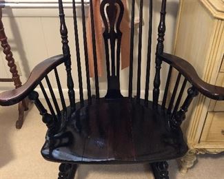 37	Antique rocking chair	 $40.00 	