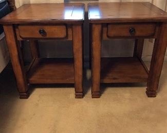 48	Table with one drawer 19.5"x20"x23" 2 @ $20 each	  