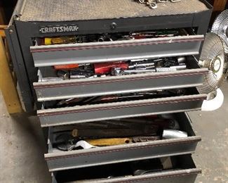 62	Craftsman 5 drawer chest with misc tools	 $75.00 	   
