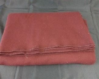 Large Burgundy Pendleton Blanket