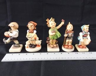 Lot of Five Child Hummel Figurines