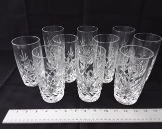 Lot of Six Lenox Heavy Glass or Crystal Tumblers