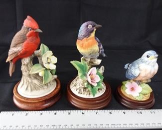 Lot of Three Bird Figurines by Andrea
