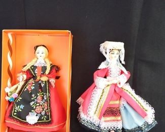 Lot of Two European Classic Collectible Dolls