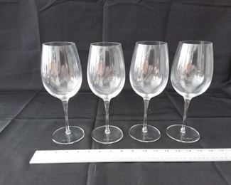 Set of Four Luigi Bormioli Wine Glasses