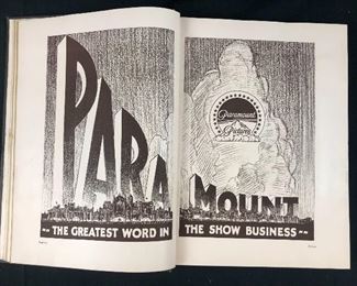 Page from one of the Theater book lots.