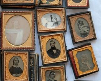 daguerreotypes, tintypes, and ambrotypes

