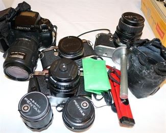 Vintage cameras, enlargers, slide viewers, lighting and processing equipment, printers,cases, lenses, and accessories.