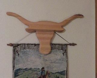 Antlers, cowboy tapestry