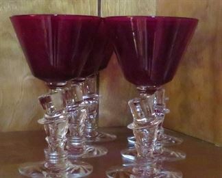 Another WOW!  Morgantown top hat glasses made for Chicago Knickerbocker hotel