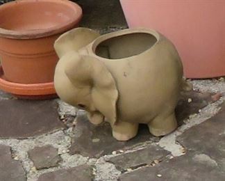 Vintage California Pottery baby elephant