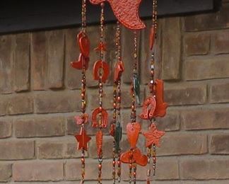 UT Texas longhorn wind chime