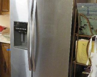 Whirlpool stainless refrigerator - 2 years old